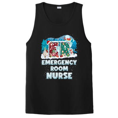 Cute Christmas Gnome Nursing Pajama Christmas Nurse Er Gift PosiCharge Competitor Tank