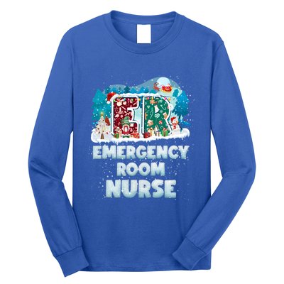 Cute Christmas Gnome Nursing Pajama Christmas Nurse Er Gift Long Sleeve Shirt