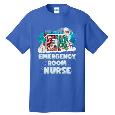 Cute Christmas Gnome Nursing Pajama Christmas Nurse Er Gift Tall T-Shirt