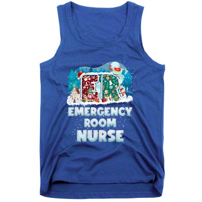 Cute Christmas Gnome Nursing Pajama Christmas Nurse Er Gift Tank Top