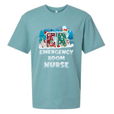 Cute Christmas Gnome Nursing Pajama Christmas Nurse Er Gift Sueded Cloud Jersey T-Shirt