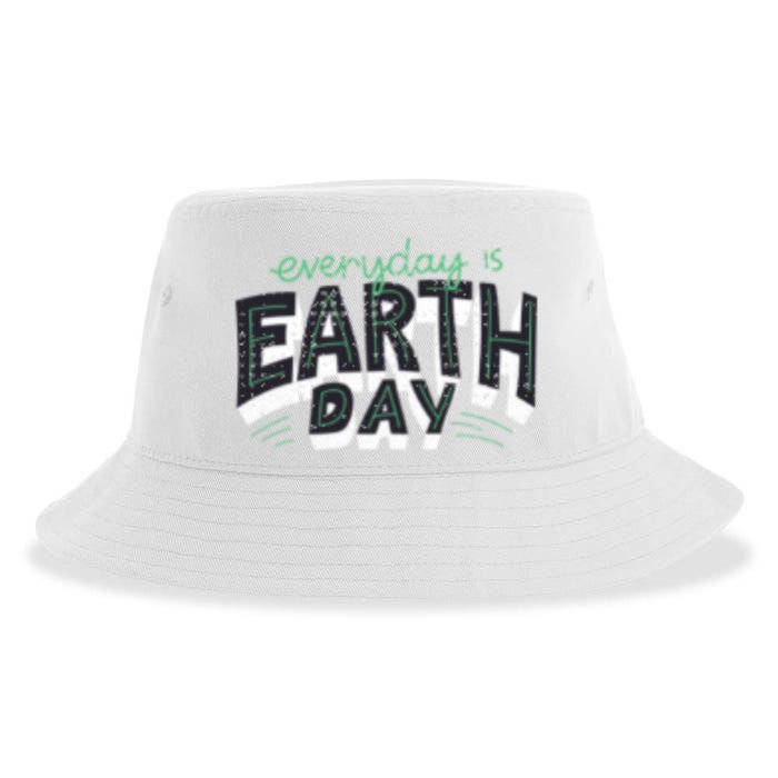 Climate Change Global Warming Everyday Is Earth Day Gift Sustainable Bucket Hat