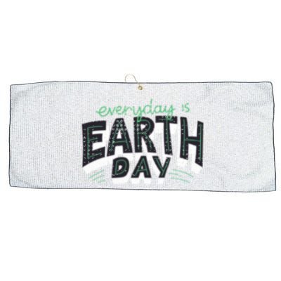 Climate Change Global Warming Everyday Is Earth Day Gift Large Microfiber Waffle Golf Towel