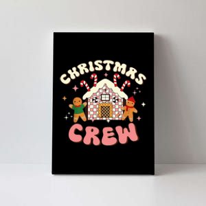 Christmas Crew Gingerbread In Candy House Cute Xmas Canvas