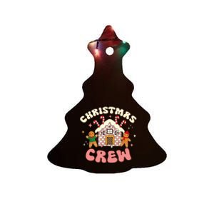 Christmas Crew Gingerbread In Candy House Cute Xmas Ceramic Tree Ornament