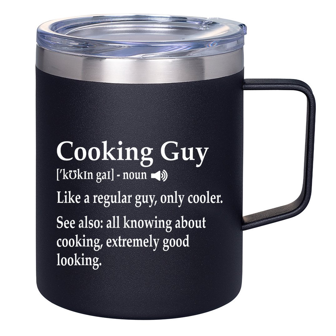 Culinary Cooking Guy Joke For Kitchen Chef Baking Enthusiast 12oz Stainless Steel Coffee Mug