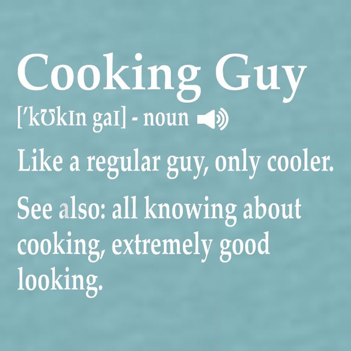 Culinary Cooking Guy Joke For Kitchen Chef Baking Enthusiast Sueded Cloud Jersey T-Shirt