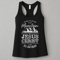 Christian Christmas Graphic S Go Tell It On The Mountain Womens Tank Top