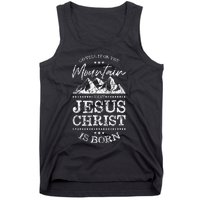 Christian Christmas Graphic S Go Tell It On The Mountain Tank Top