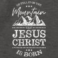 Christian Christmas Graphic S Go Tell It On The Mountain Vector Backpack