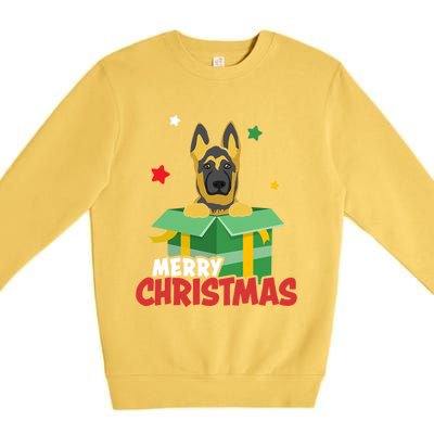 Cute Christmas Ger Shepherd Santa Dog Lovers Merry Xmas Funny Gift Premium Crewneck Sweatshirt