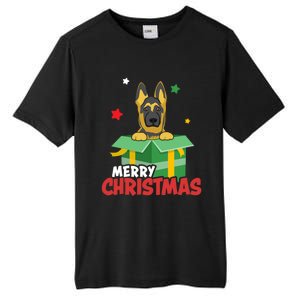 Cute Christmas Ger Shepherd Santa Dog Lovers Merry Xmas Funny Gift Tall Fusion ChromaSoft Performance T-Shirt