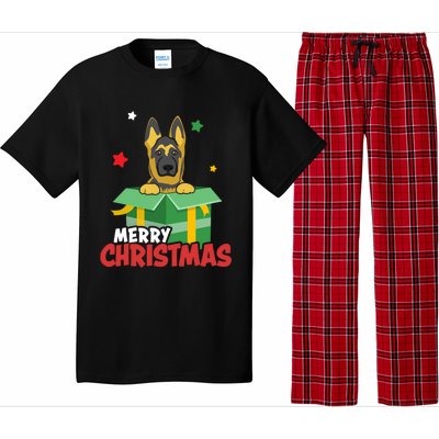 Cute Christmas Ger Shepherd Santa Dog Lovers Merry Xmas Funny Gift Pajama Set