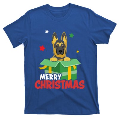 Cute Christmas Ger Shepherd Santa Dog Lovers Merry Xmas Funny Gift T-Shirt