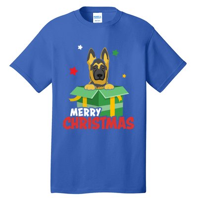 Cute Christmas Ger Shepherd Santa Dog Lovers Merry Xmas Funny Gift Tall T-Shirt