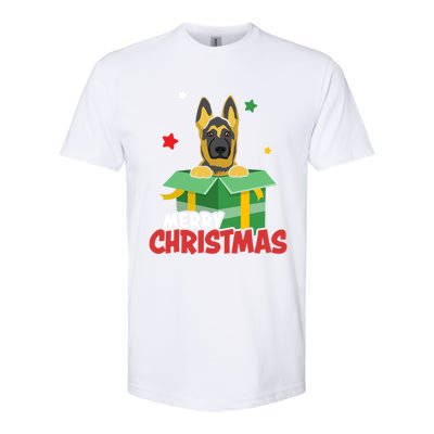 Cute Christmas Ger Shepherd Santa Dog Lovers Merry Xmas Funny Gift Softstyle® CVC T-Shirt