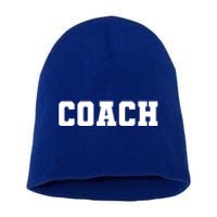 Coaches Coach Great Gift Black Small Short Acrylic Beanie