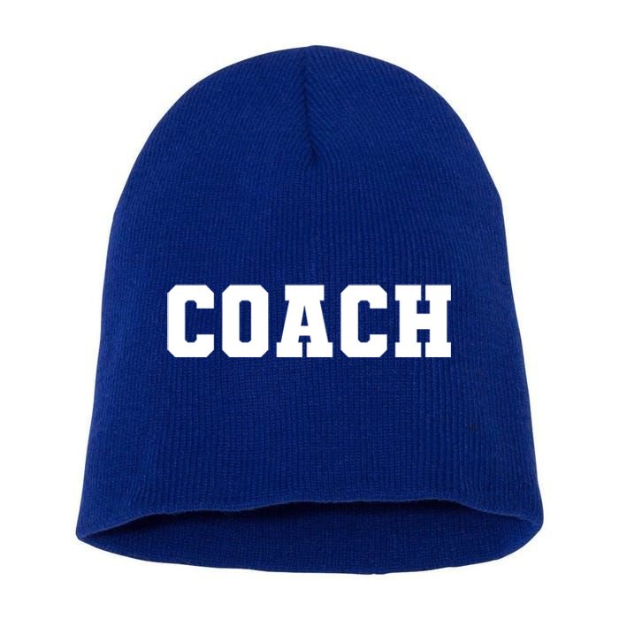 Coaches Coach Great Gift Black Small Short Acrylic Beanie