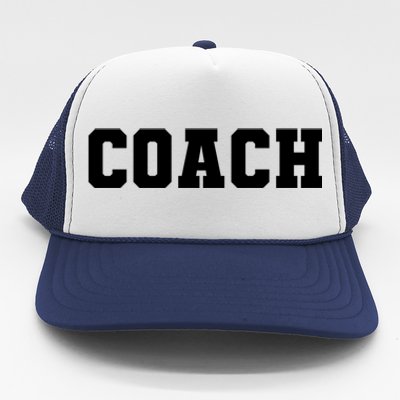 Coaches Coach Great Gift Black Small Trucker Hat