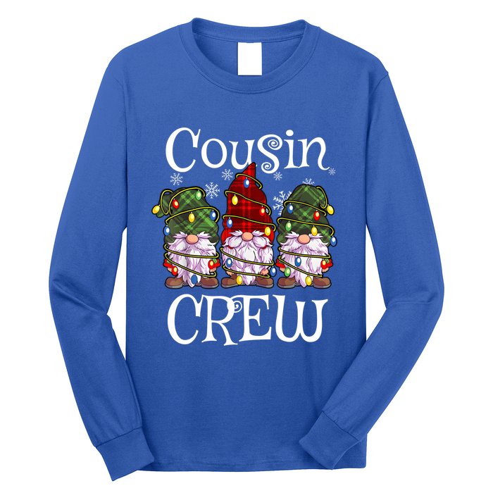 Cousin Crew Gnomies Christmas Gnome Xmas Family Matching Pjs Gift Long Sleeve Shirt