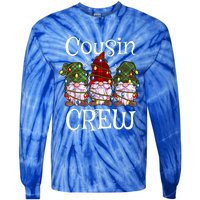 Cousin Crew Gnomies Christmas Gnome Xmas Family Matching Pjs Gift Tie-Dye Long Sleeve Shirt