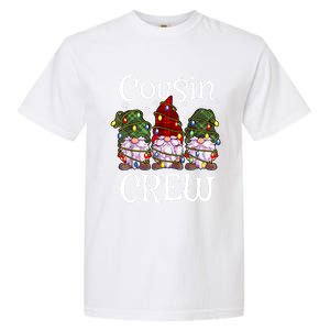 Cousin Crew Gnomies Christmas Gnome Xmas Family Matching Pjs Gift Garment-Dyed Heavyweight T-Shirt