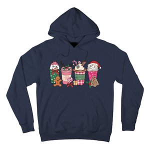 Coffee Christmas Gingerbread Pink Wo Latte Cozy Winter Hoodie