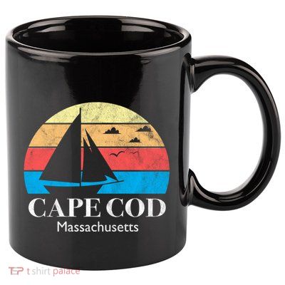 Cape Cod Gifts Massachusetts Souvenir 11oz C Handle Ceramic Mug