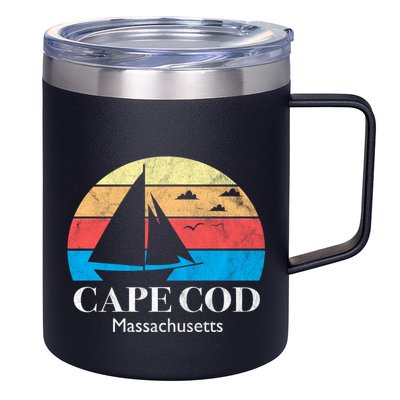 Cape Cod Gifts Massachusetts Souvenir 12oz Stainless Steel Coffee Mug