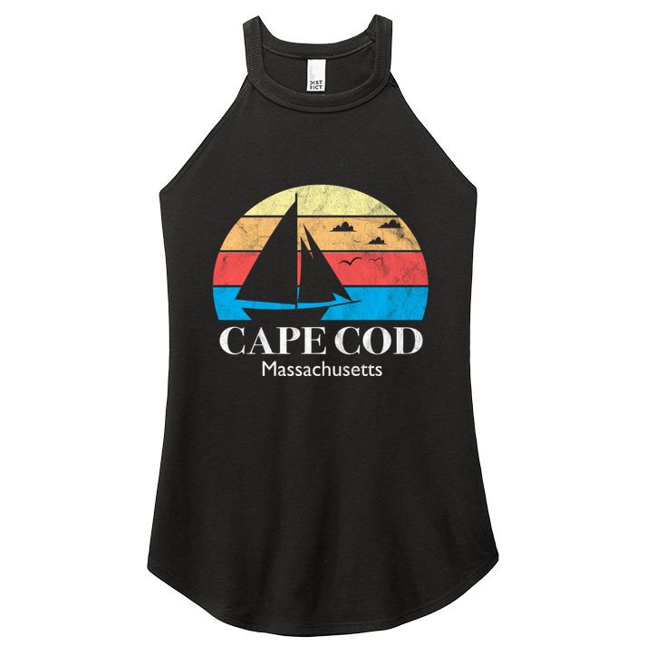 Cape Cod Gifts Massachusetts Souvenir Women's Perfect Tri Rocker Tank