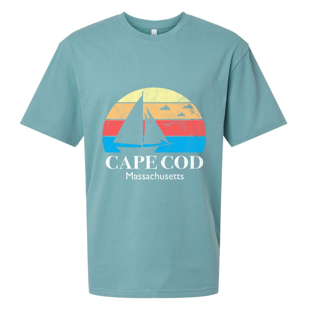 Cape Cod Gifts Massachusetts Souvenir Sueded Cloud Jersey T-Shirt