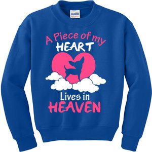 Chihuahua Cool Gift A Piece Of My Heart In Heaven Gift Kids Sweatshirt