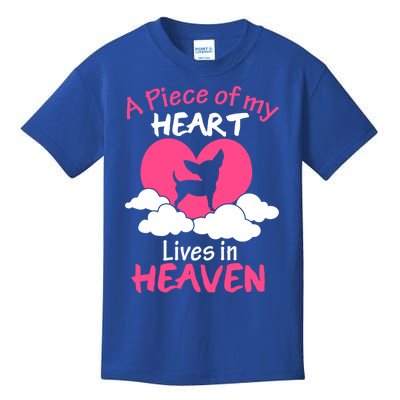 Chihuahua Cool Gift A Piece Of My Heart In Heaven Gift Kids T-Shirt