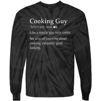 Culinary Cooking Guy Joke For Kitchen Chef Baking Enthusiast Tie-Dye Long Sleeve Shirt