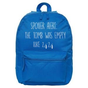 Christian Cool Gift Spoiler Alert: The Tomb Was Empty 16 in Basic Backpack