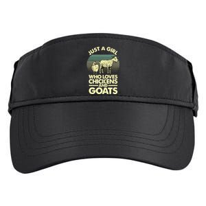 Cool Chicken Goat For Women Girl Chicken Farmer Goat Lovers Adult Drive Performance Visor