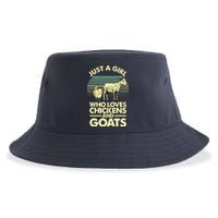 Cool Chicken Goat For Women Girl Chicken Farmer Goat Lovers Sustainable Bucket Hat