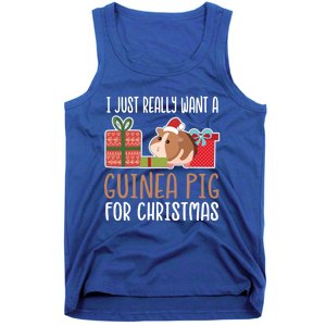 Cute Christmas Guinea Pig Owner I Want A Guinea Pig Gift Tank Top