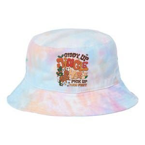 Cowboy Christmas Giddy Up Jingle Horse Pick Up Your Feet Howdy Tie Dye Newport Bucket Hat