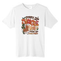 Cowboy Christmas Giddy Up Jingle Horse Pick Up Your Feet Howdy Tall Fusion ChromaSoft Performance T-Shirt