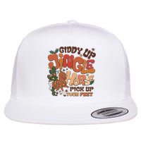 Cowboy Christmas Giddy Up Jingle Horse Pick Up Your Feet Howdy Flat Bill Trucker Hat