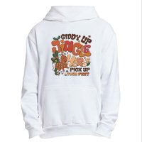 Cowboy Christmas Giddy Up Jingle Horse Pick Up Your Feet Howdy Urban Pullover Hoodie