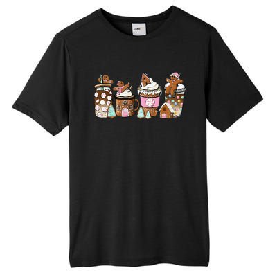 Coffee Christmas Gingerbread Pink Funny Latte Cozy Winter Tall Fusion ChromaSoft Performance T-Shirt