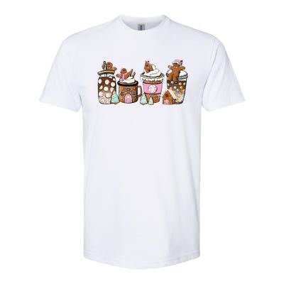 Coffee Christmas Gingerbread Pink Funny Latte Cozy Winter Softstyle CVC T-Shirt