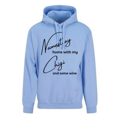 Chigi Cool Gift Funny Namastay For Yoga And Dog Lovers Gift Unisex Surf Hoodie