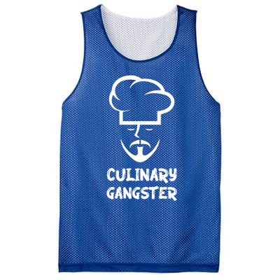 Chef Cute Gift Culinary Gangster Vintage Style Chef Gift Mesh Reversible Basketball Jersey Tank