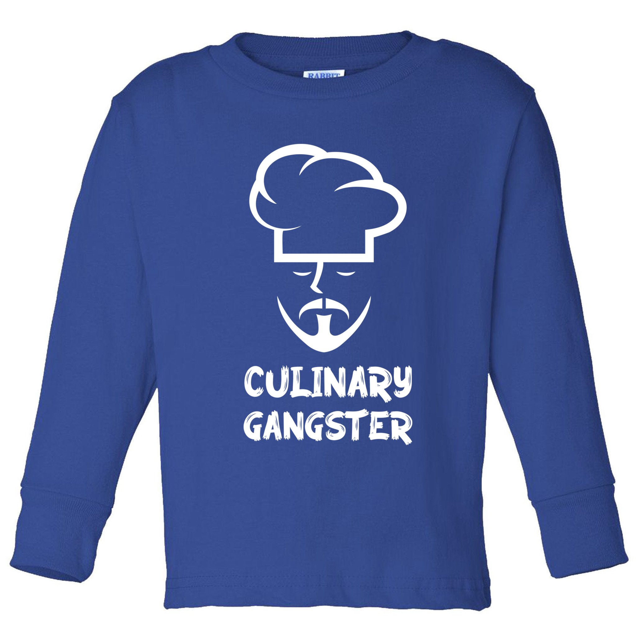 Chef Cute Gift Culinary Gangster Vintage Style Chef Gift Toddler Long Sleeve Shirt