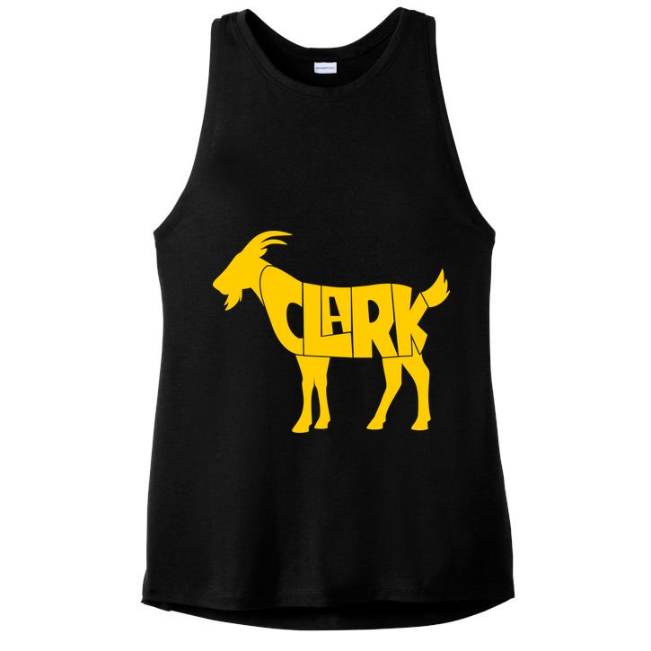 Clark Goat Basketball Fan Goat Ladies PosiCharge Tri-Blend Wicking Tank