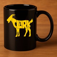 Clark Goat Basketball Fan Goat 11oz C Handle Ceramic Mug