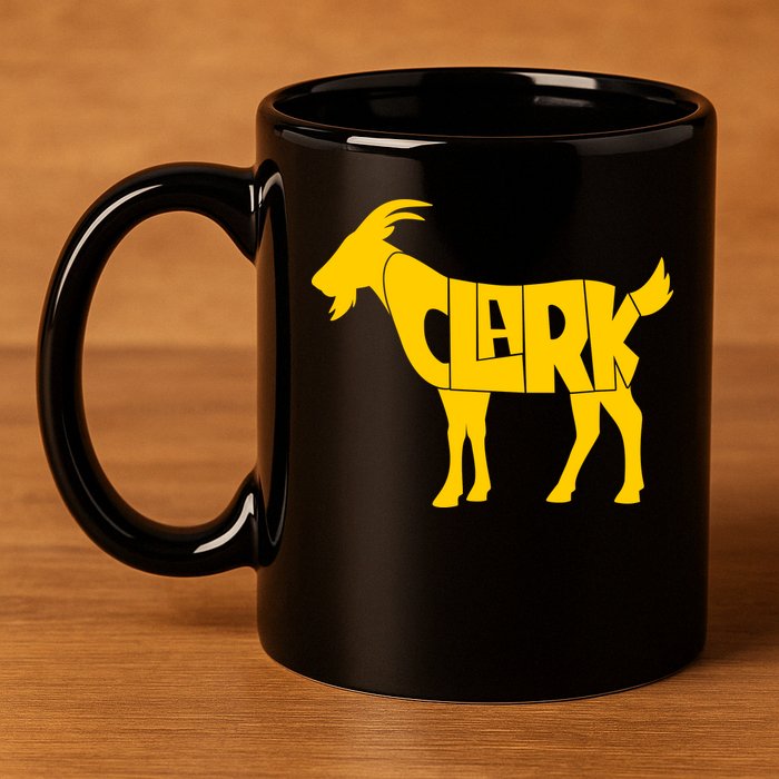 Clark Goat Basketball Fan Goat 11oz C Handle Ceramic Mug